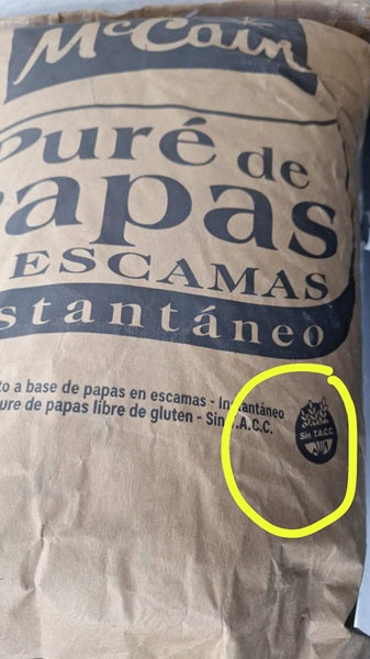 PURÉ INSTANTANEO MCCAIN 1 KILO PARVE GLUTEN FREE // 50 porciones de 30 grs. app