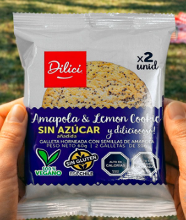 Galletones de amapola y limón Dilici, Parve, 2 unidades